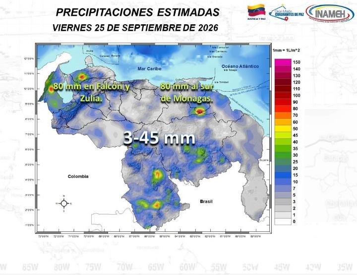 Clima hoy 25 de septiembre de 2026