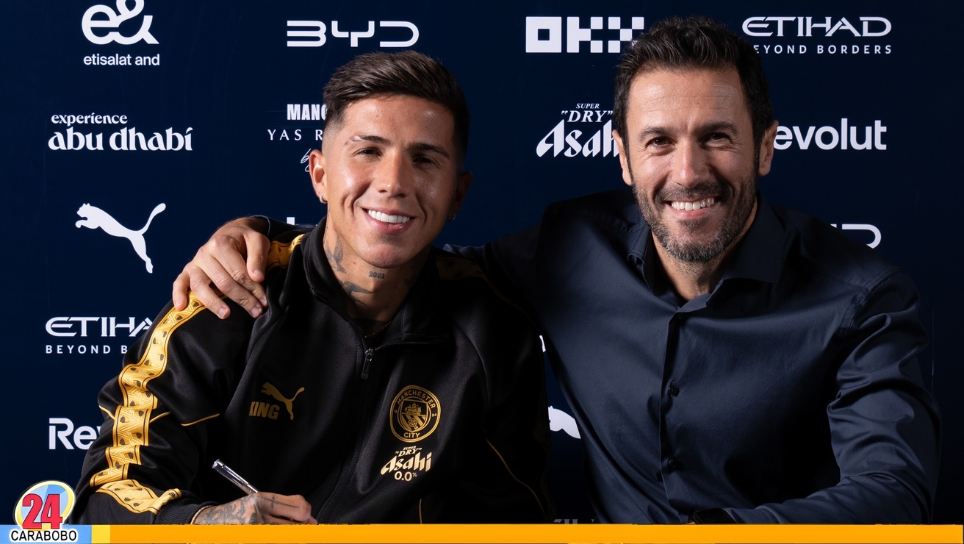 Enzo Fernández en el Manchester City