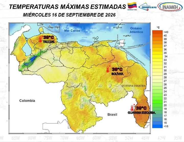 Estado del tiempo hoy 16 de septiembre de 2026