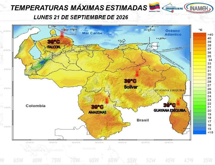 Estado del tiempo hoy 21 de septiembre de 2026
