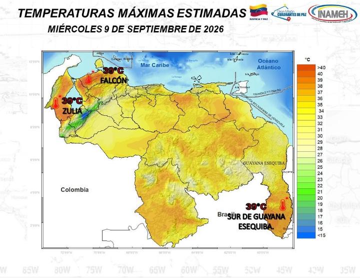 Estado del tiempo hoy 9 de septiembre de 2026