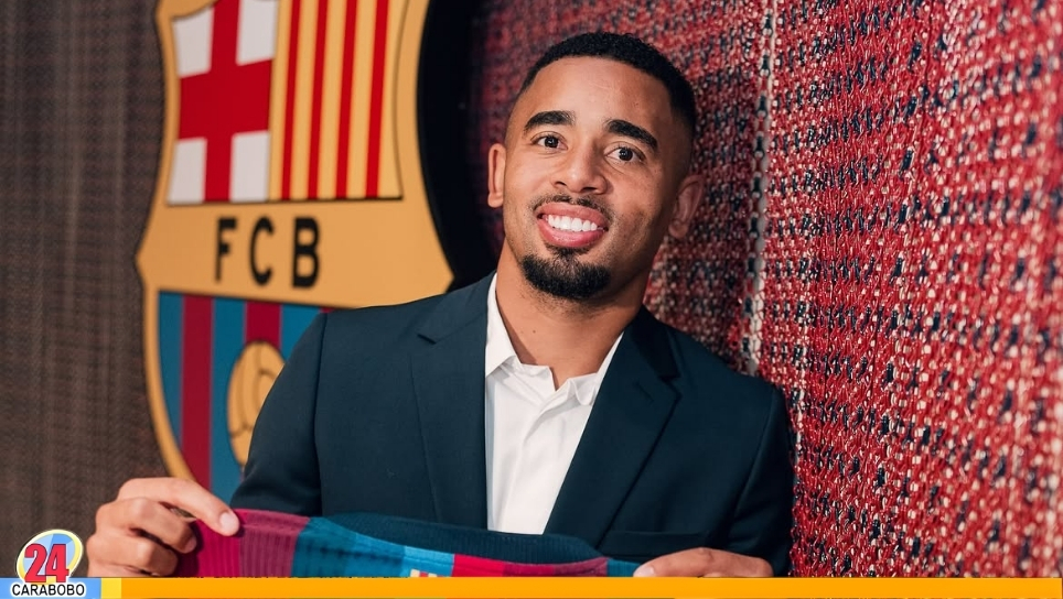 Gabriel Jesús presentado en Barcelona