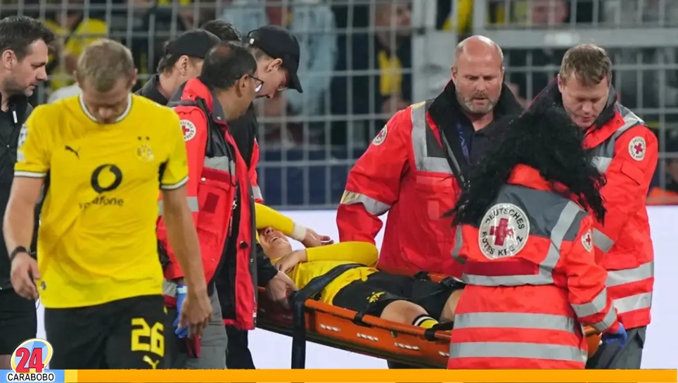 Jugador del Dortmund se desploma en la Champions