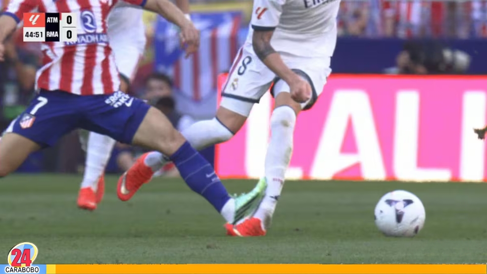 Lesión de Valverde en el derbi de Madrid