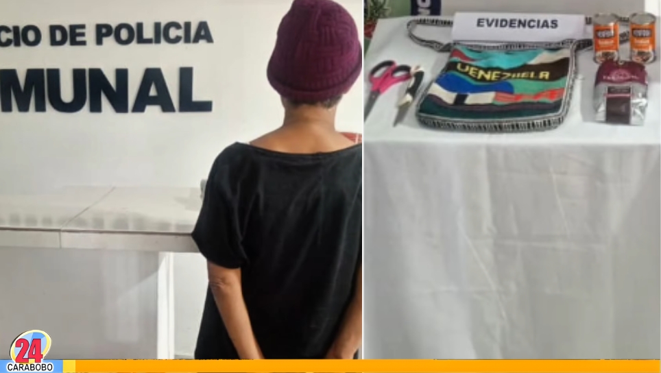 Mujer es detenida por hurto en Valencia