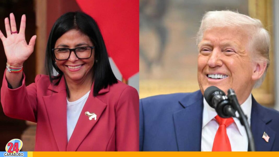 reunión Donald Trump y Delcy Rodríguez Nueva York