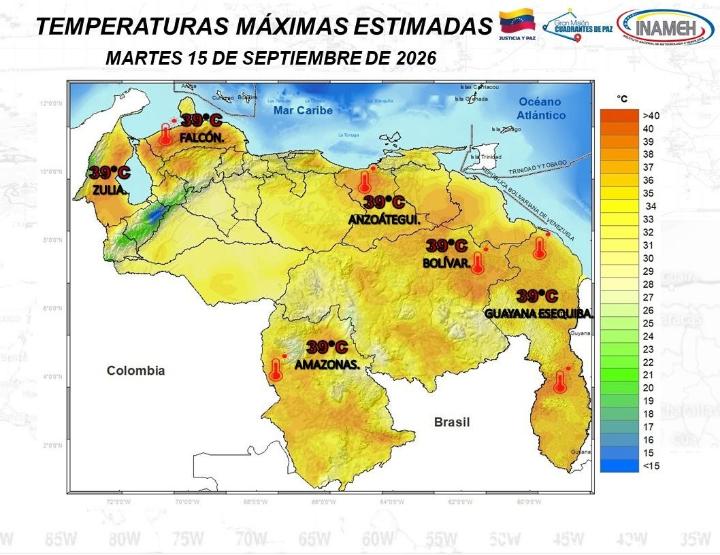 Situación del tiempo hoy 15 de septiembre de 2026
