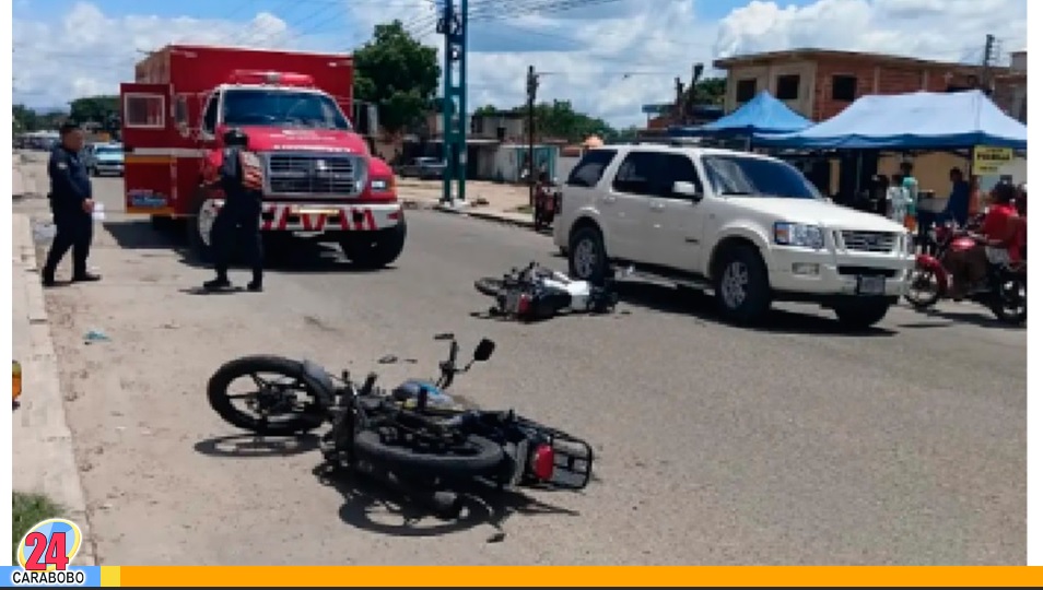 Dos lesionados en Los Guayos