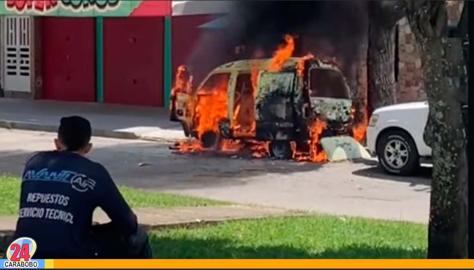 Incendio de una camioneta en San Diego
