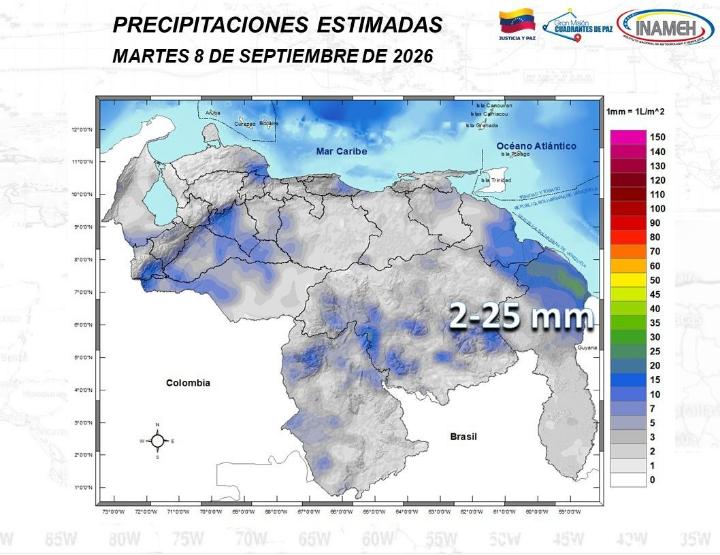 Estado del clima hoy 8 de septiembre de 2026