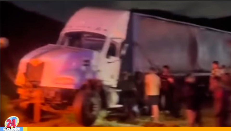 Volcamiento de una gandola en la Variante