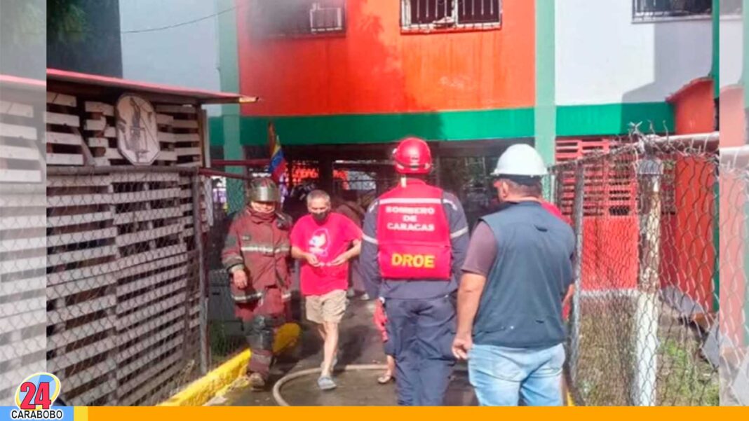 incendio en apartamento del 23 de Enero