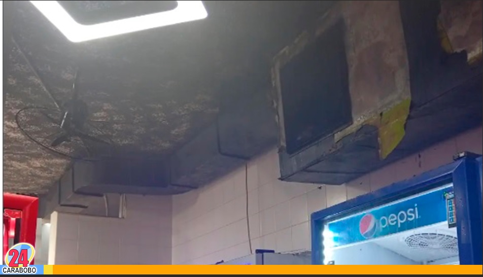 Incendio de un restaurante en Naguanagua