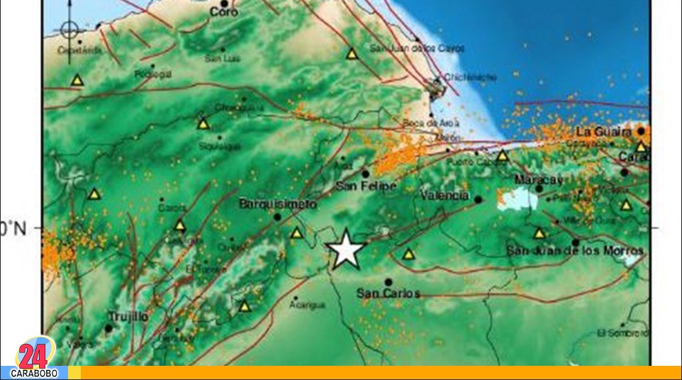 Sismo de magnitud 3 reportó Funvisis en Cojedes