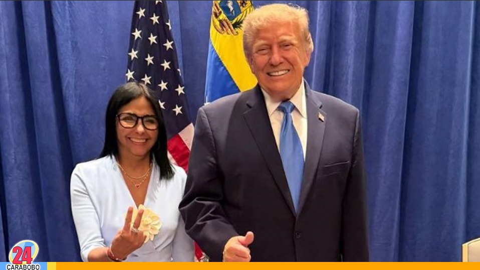Presidenta (e) Delcy Rodríguez se reunió con Donald Trump