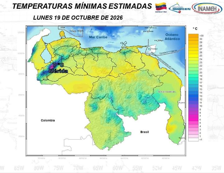 Estado del clima hoy 19 de octubre de 2026