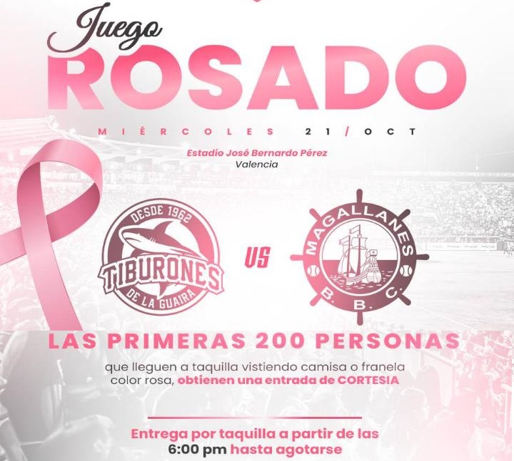 Magallanes y Tiburones se visten de rosa