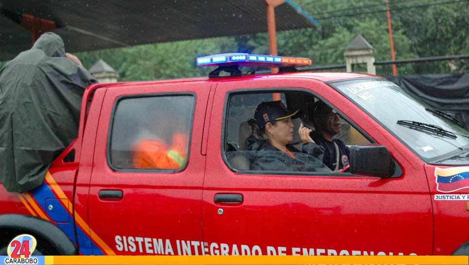 Autoridades de Carabobo desplegadas por lluvias