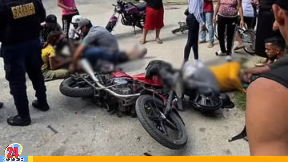 Choque de motos en Yagua con heridos