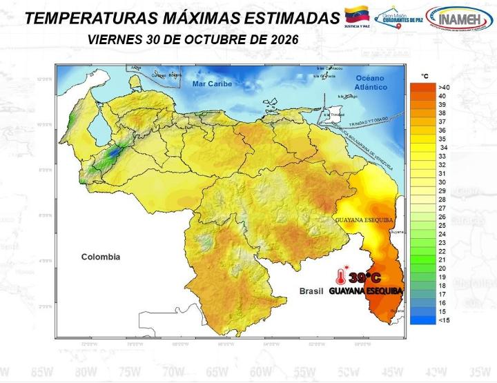 Clima hoy 30 de octubre de 2026