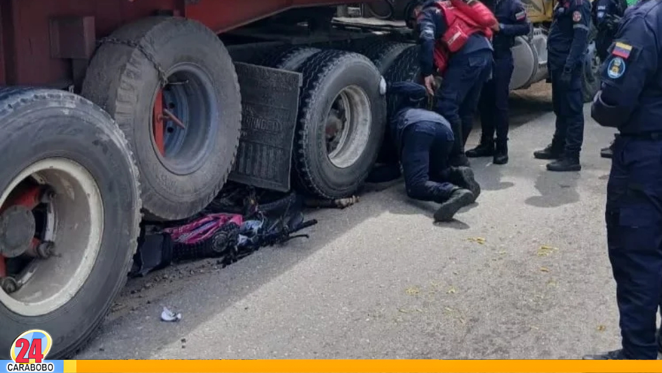 Colisión en la carretera Güigüe - Valencia