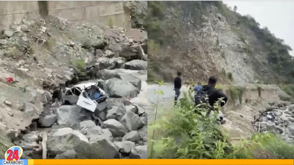 Desprendimiento de rocas con fallecidos en Colombia