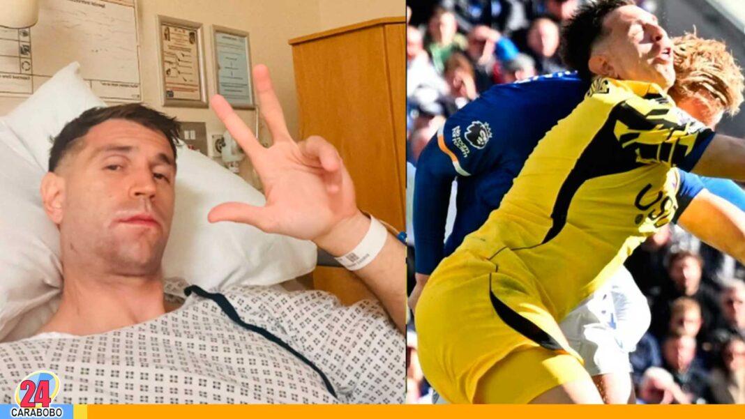 Emiliano Dibu Martínez operado mandíbula