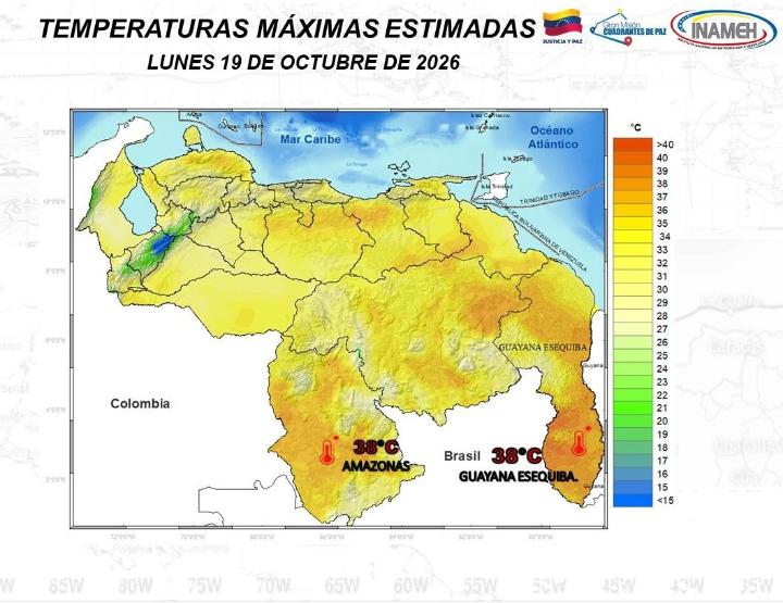 Estado del clima hoy 19 de octubre de 2026