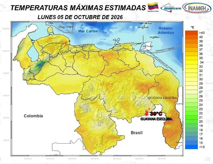 Estado del tiempo hoy 5 de octubre de 2026