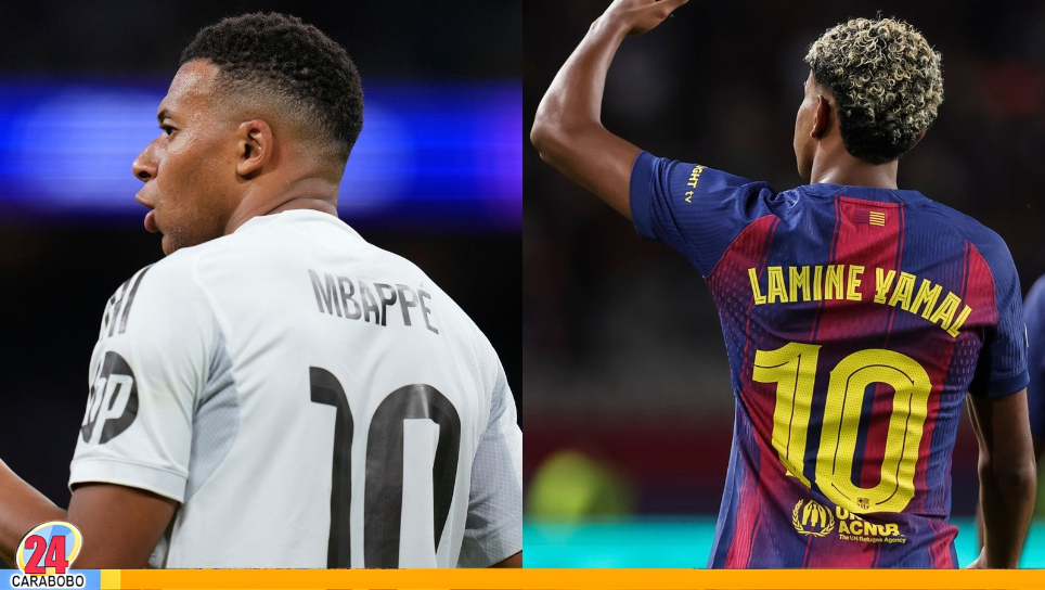 Lamine Yamal y Kylian Mbappé