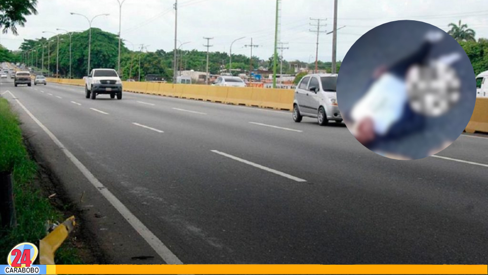 Motorizado herido en la autopista Sur