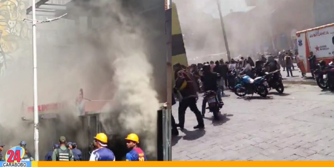 Incendio comercial avenida Baralt