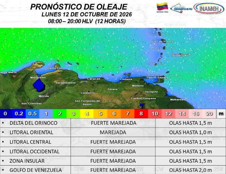 clima hoy 12 de octubre de 2026