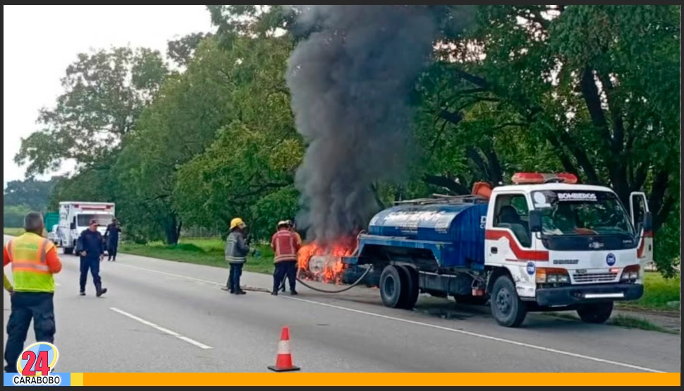 Incendio de vehículo en la ARC