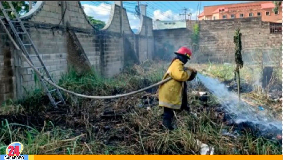 incendio en el casco central de Tocuyito
