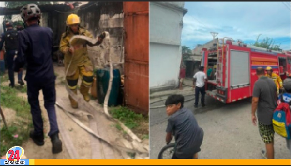 Incendio en vivienda en Puerto Cabello
