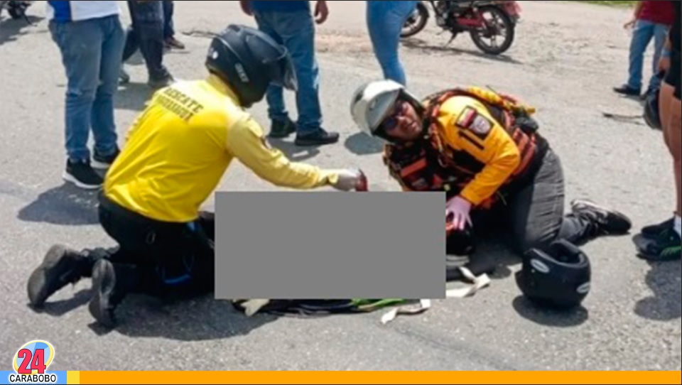 Accidente de moto en la Variante Yagua
