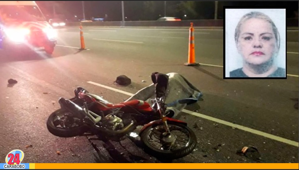 Mujer murió en accidente de moto en la ARC